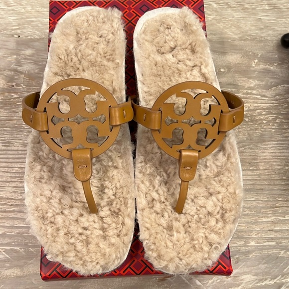 Shoes - Tory Burch Miller Cloud Shearling